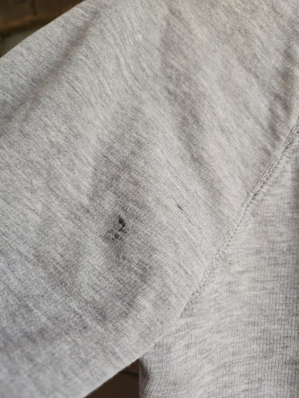 Light Gray Ribbed Sweatshirt - Picture 4 of 5